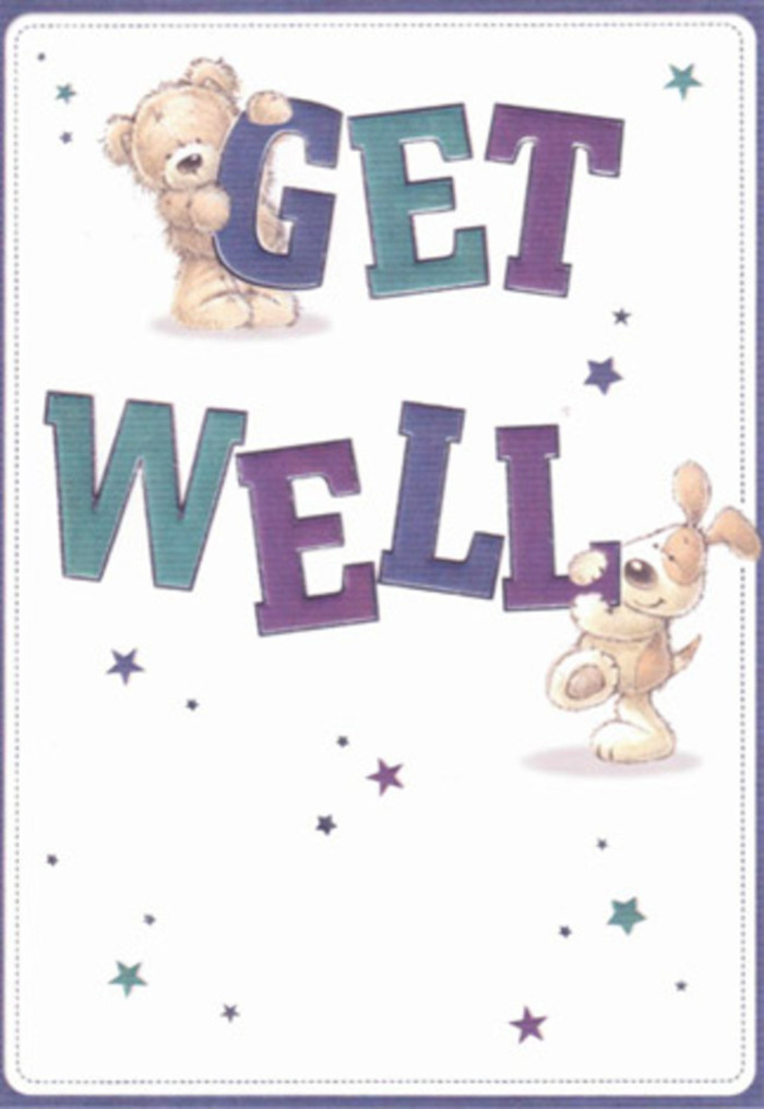 This celebratory get well card feels like a bouquet of gentle encouragement delivered straight from Old Malden's blossoming heart. Two beloved figures-a plush, cinnamon-toned bear and a lively puppy with velvet ears-dance in playful harmony with bold, oversized 'Get Well' lettering shaded in confident purples and soothing aquas. Twinkling stars encircle them, as if scattering hope along the leafy paths of Beverley Brook. Artistically rendered, the tactile softness of the bear's fur and the puppy's friendly nuzzle seem ready to offer comfort on even the greyest day. The background's soft cream shade provides a sense of purity and balance, grounding the composition in calm reassurance-just as a well-arranged bouquet steadies the soul. The inviting design, rich with detail and light-heartedness, promises to lift any mood, offering a bright spot to those recovering at home near local schools or parks. The mood is light and air-filled, perfect for delivering a ray of comfort to friends and loved ones in Old Malden.
